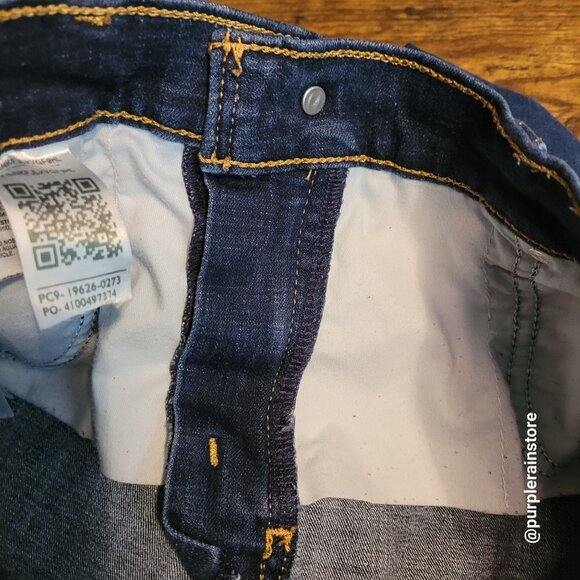 Levi's Jeans Size 34 Skinny Mid Rise 311 Shaping Tummy Control Dark Wash Stretch - Picture 4 of 13